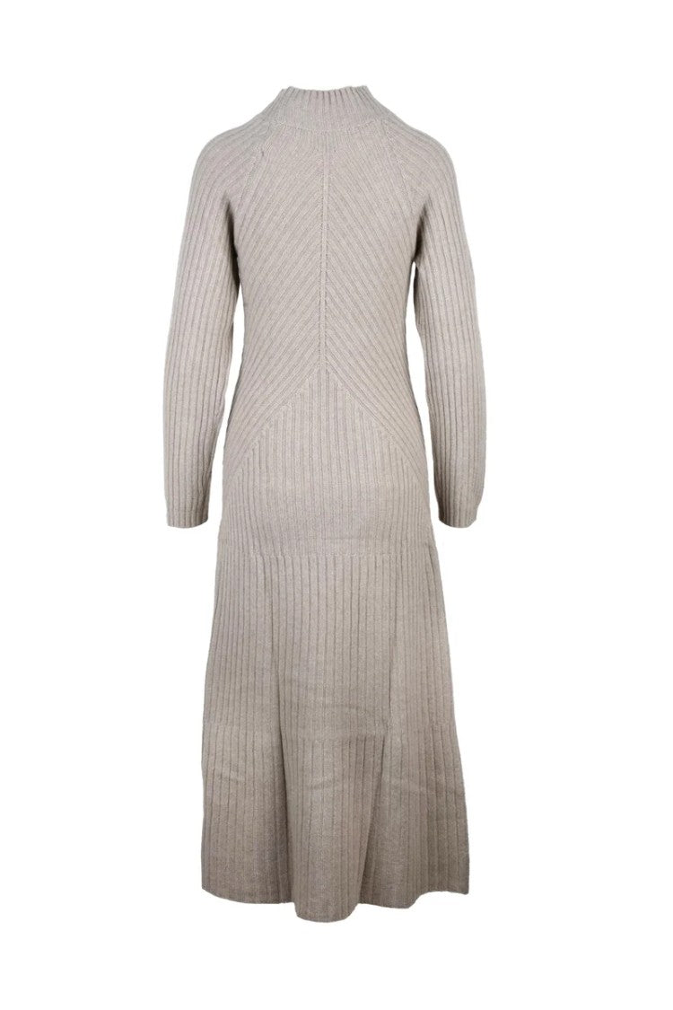 Eleventy Long Knit Dress - Beige