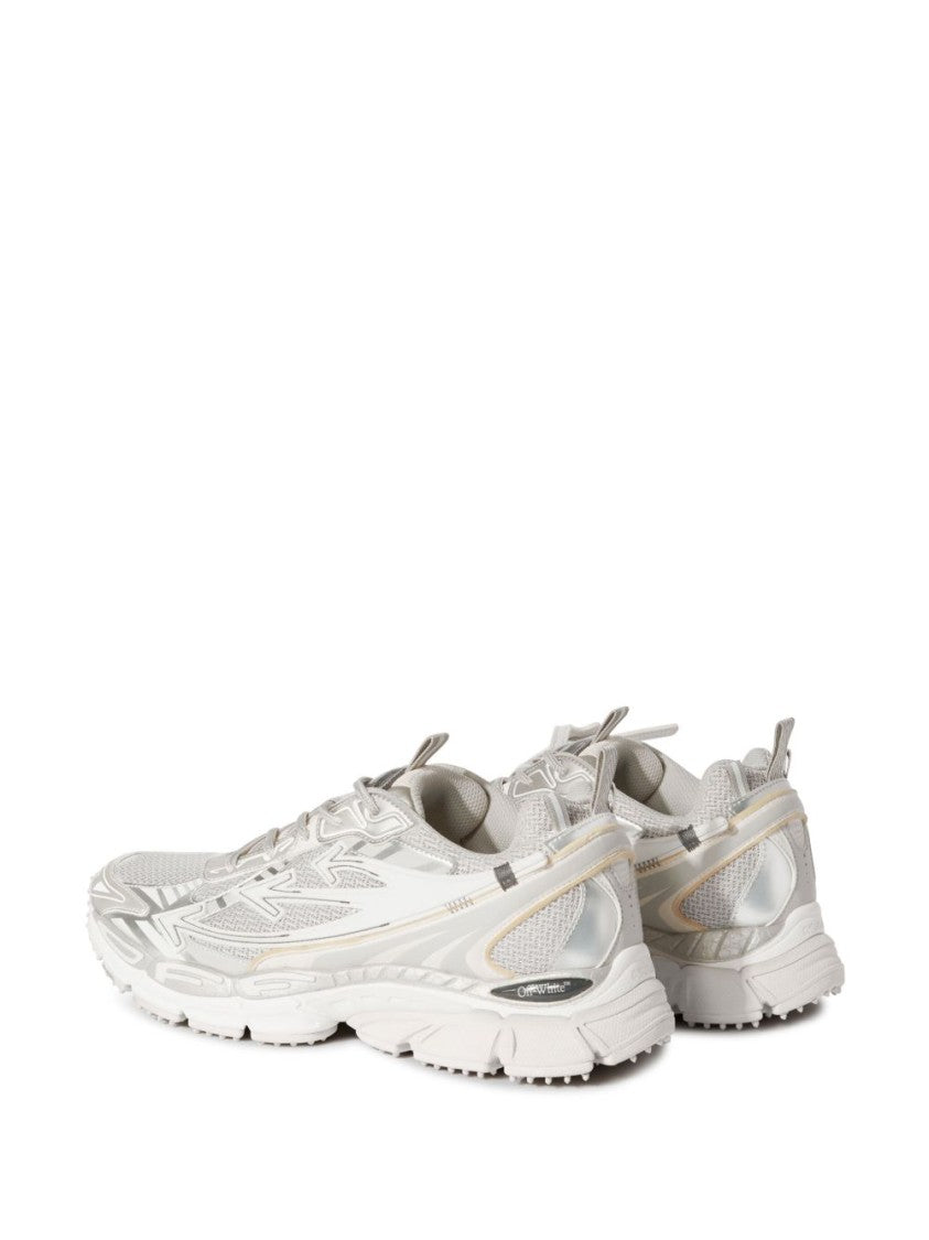 Off-White Sporty Grey And Silver Off-White Sneakers