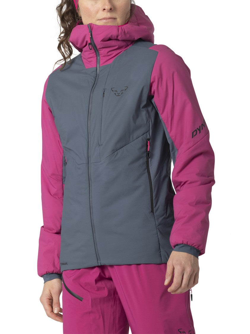 Dynafit Blacklight Prl Grey/Magenta Hooded Sport Jacket