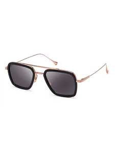 Dita Bold Geometric Black Metal Dita Sunglasses