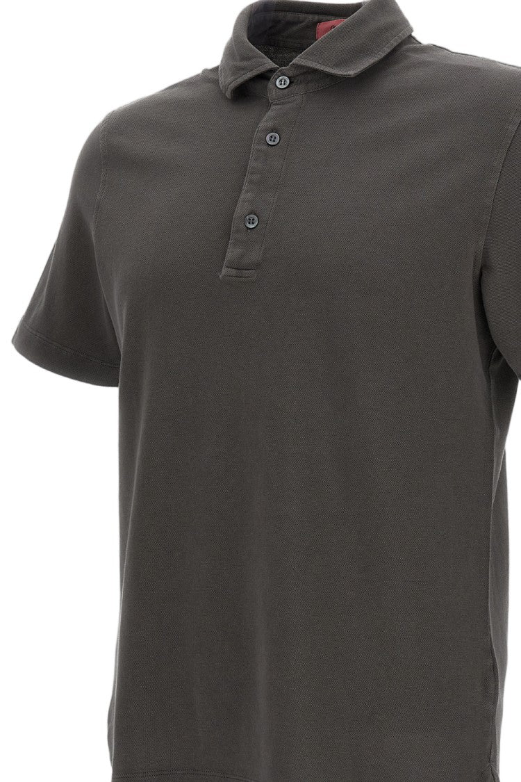 Drumohr Sophisticated Grey Polo Shirt With Classic Collar