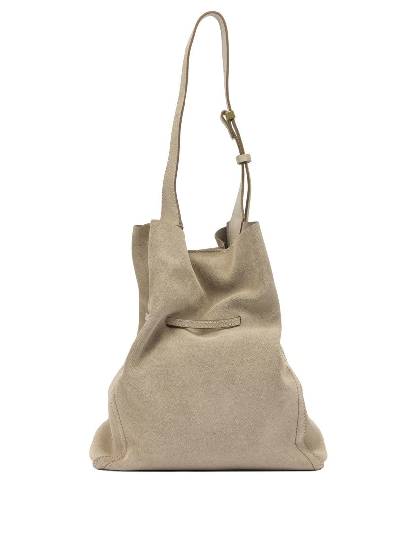 Gianni Chiarini Spacious Suede Shoulder Bag With Adjustable Strap
