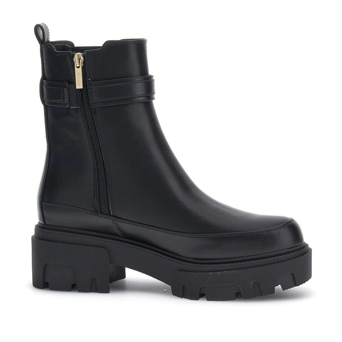 Guess Black Yelma Minimalist Synthetic Leather Ankle Boots
