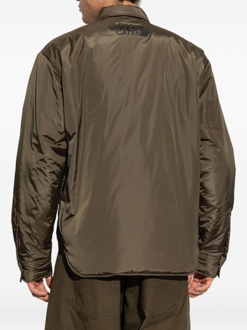 Dsquared2 Dark Olive Green Padded Shell Shirt