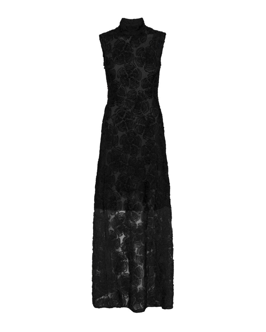 Rotate Black Floral Maxi Dress