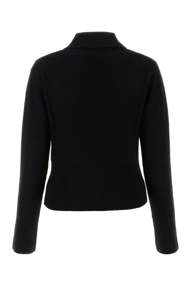 Jil Sander Black Wool Blend Sweater