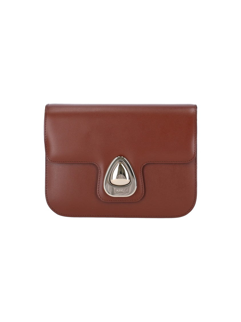 A.P.C. "Astra" Small Brown Shoulder Bag