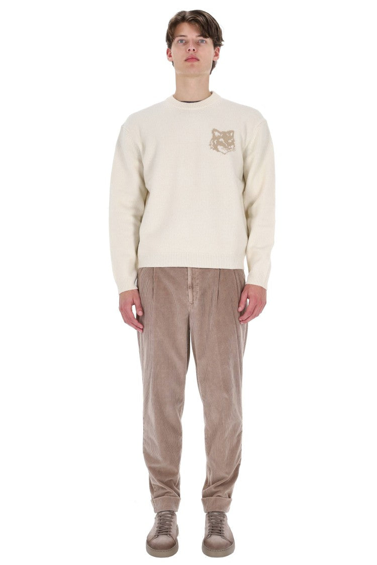 Maison Kitsuné Merino Wool Crewneck Sweater