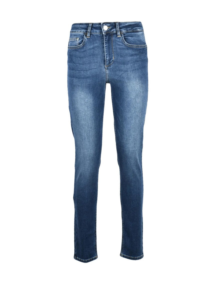 Liu Jo Slim-Fit Denim Jeans With Mid-Rise Waist And Clean Hem