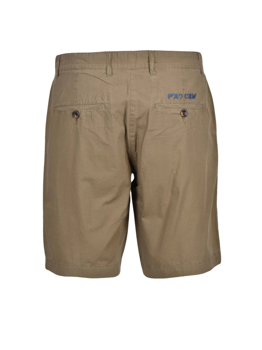 La Martina Green Cotton Casual Shorts