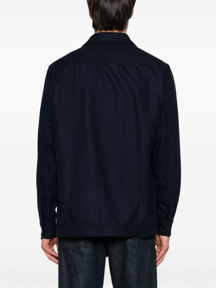 Boglioli Navy Blue Wool Jacket