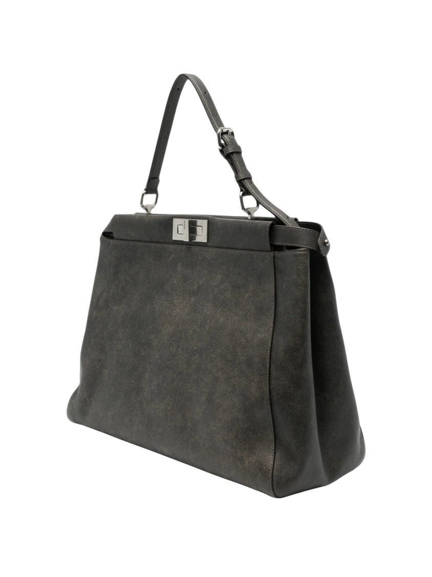Fendi My Peekaboo Structured Calf Leather Handbag