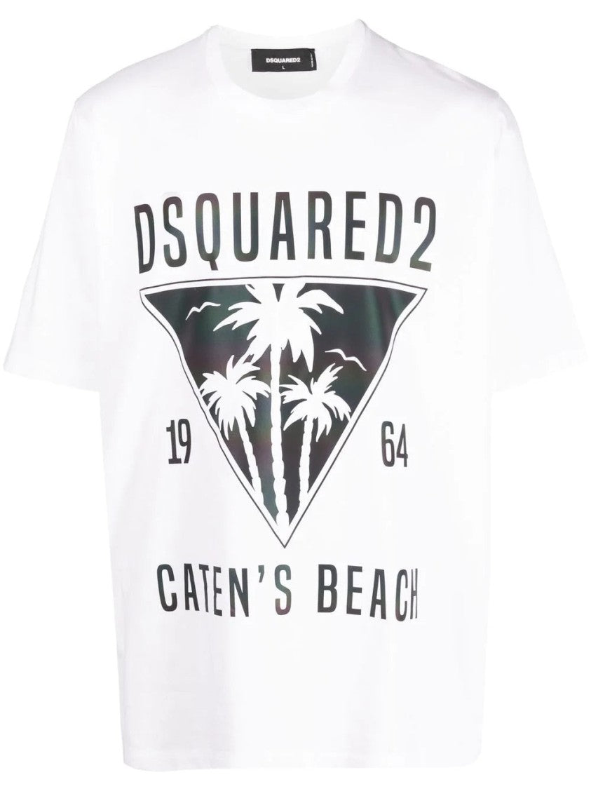 Dsquared2 Relaxed Fit Graphic Print Short Sleeve T-Shirt