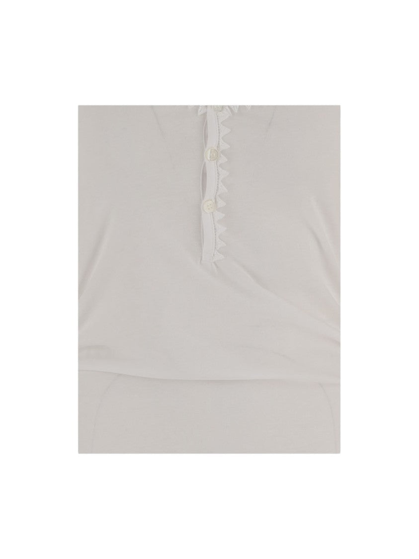 Jacquemus Cotton Top With Half-Button Front