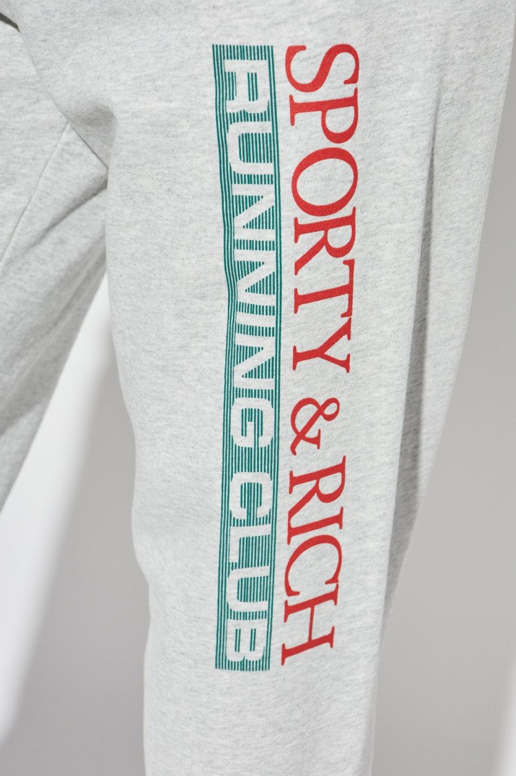 Sporty And Rich Relaxed Fit Track Pants With Vertical Logo Detail