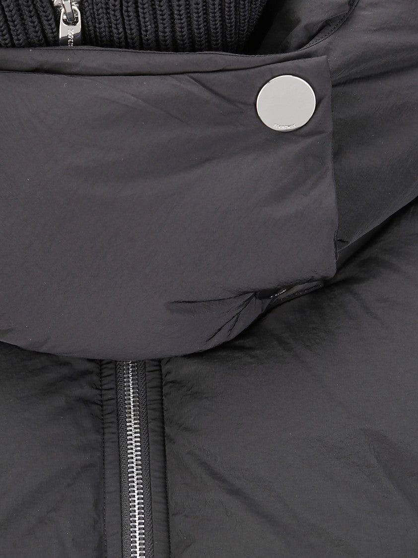 Sportmax Bomber Jacket With High Collar And Removable Hood