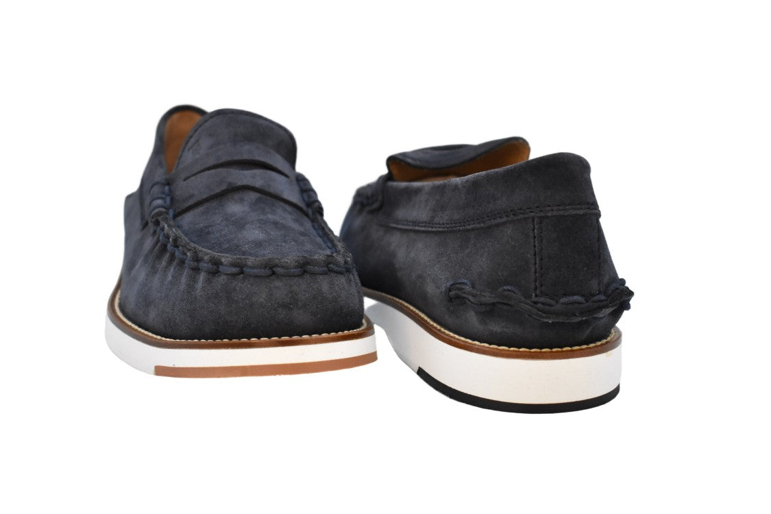 Tod's Moccasin-Inspired Blue Flat Shoes