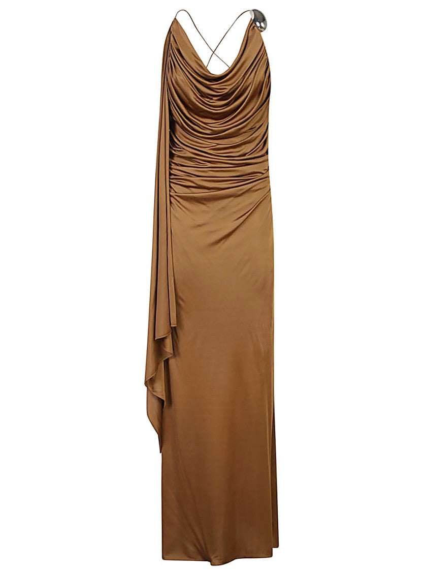 Giuseppe Di Morabito Draped Dress With Asymmetrical Detail And Sophisticated Silhouette
