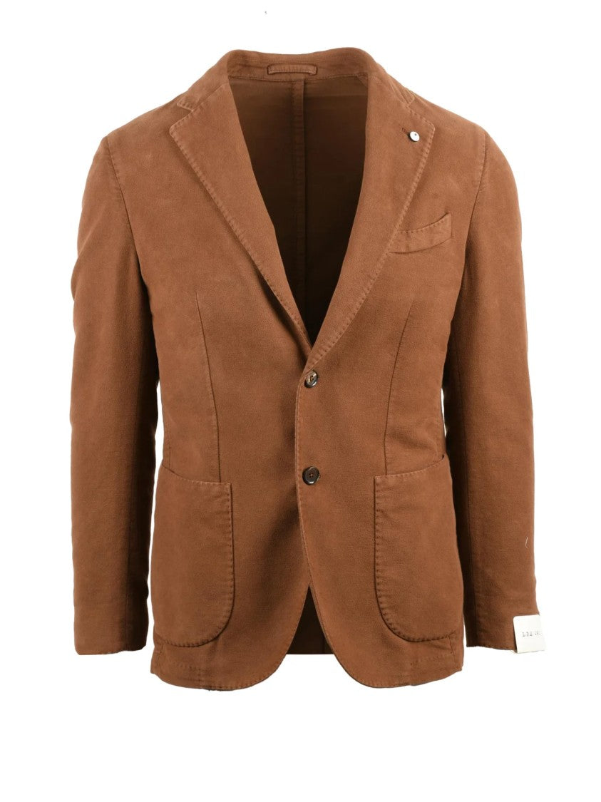 L.B.M. 1911 Suede Effect Jacket With Tailored Fit And Unlined Interior