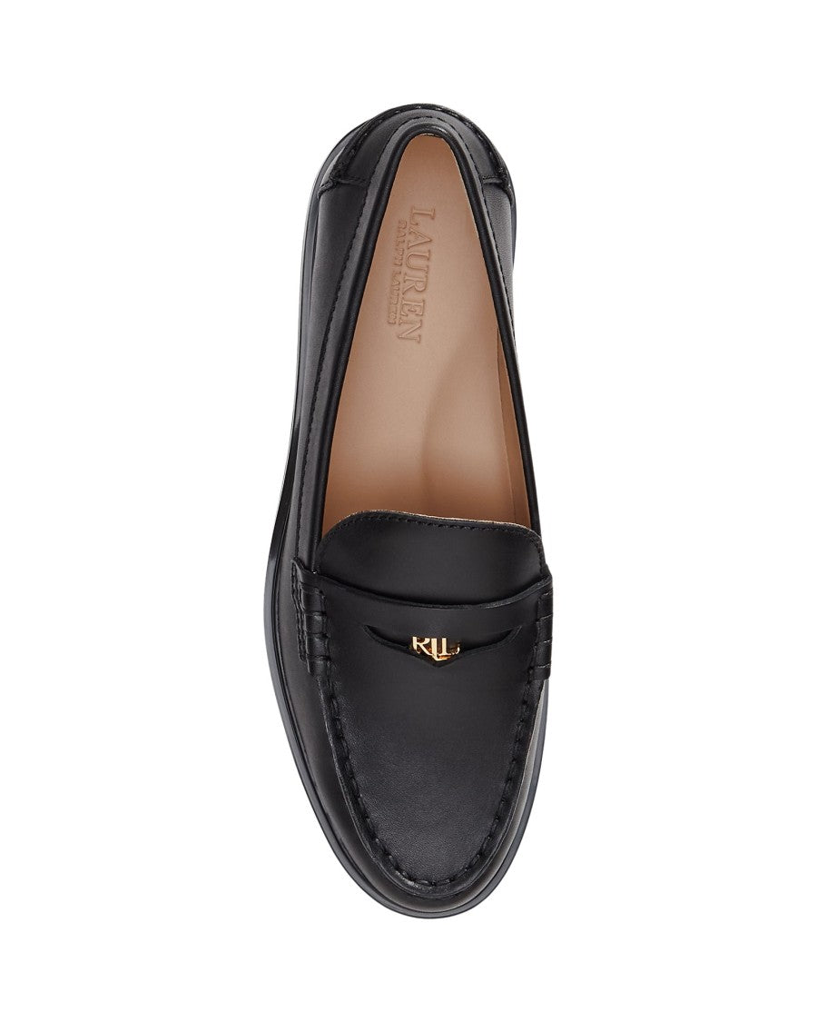 Lauren Ralph Lauren Marli Leather Loafers With Classic Moccasin Design