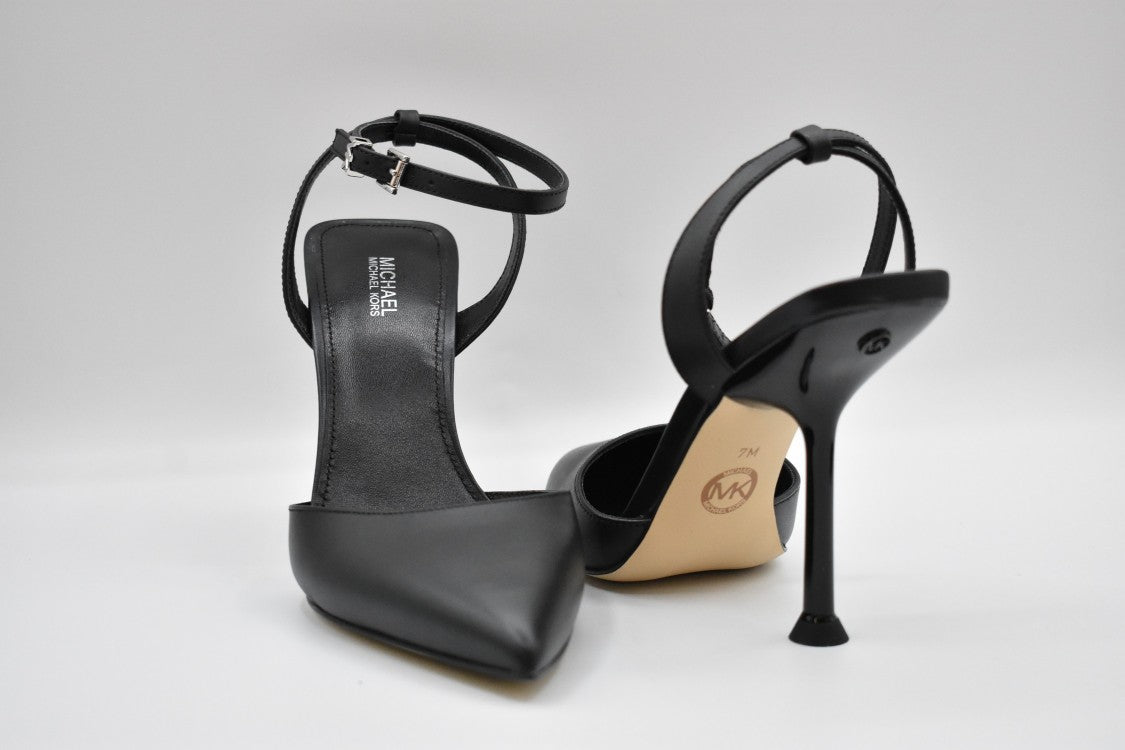 Michael Kors Black Pelle Pump With Strap