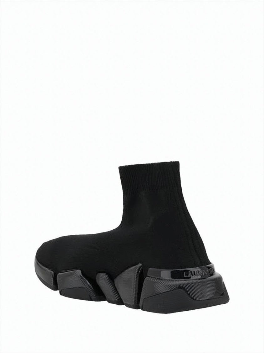 Balenciaga Sock-Style Black Sneaker With Chunky Rubber Sole