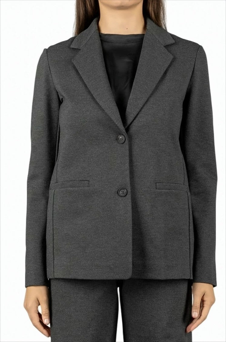 Max Mara Single-Breasted Jersey Jacket With Classic Lapel