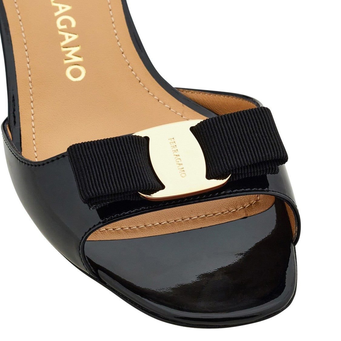 Salvatore Ferragamo Slip-On Leather Sandals