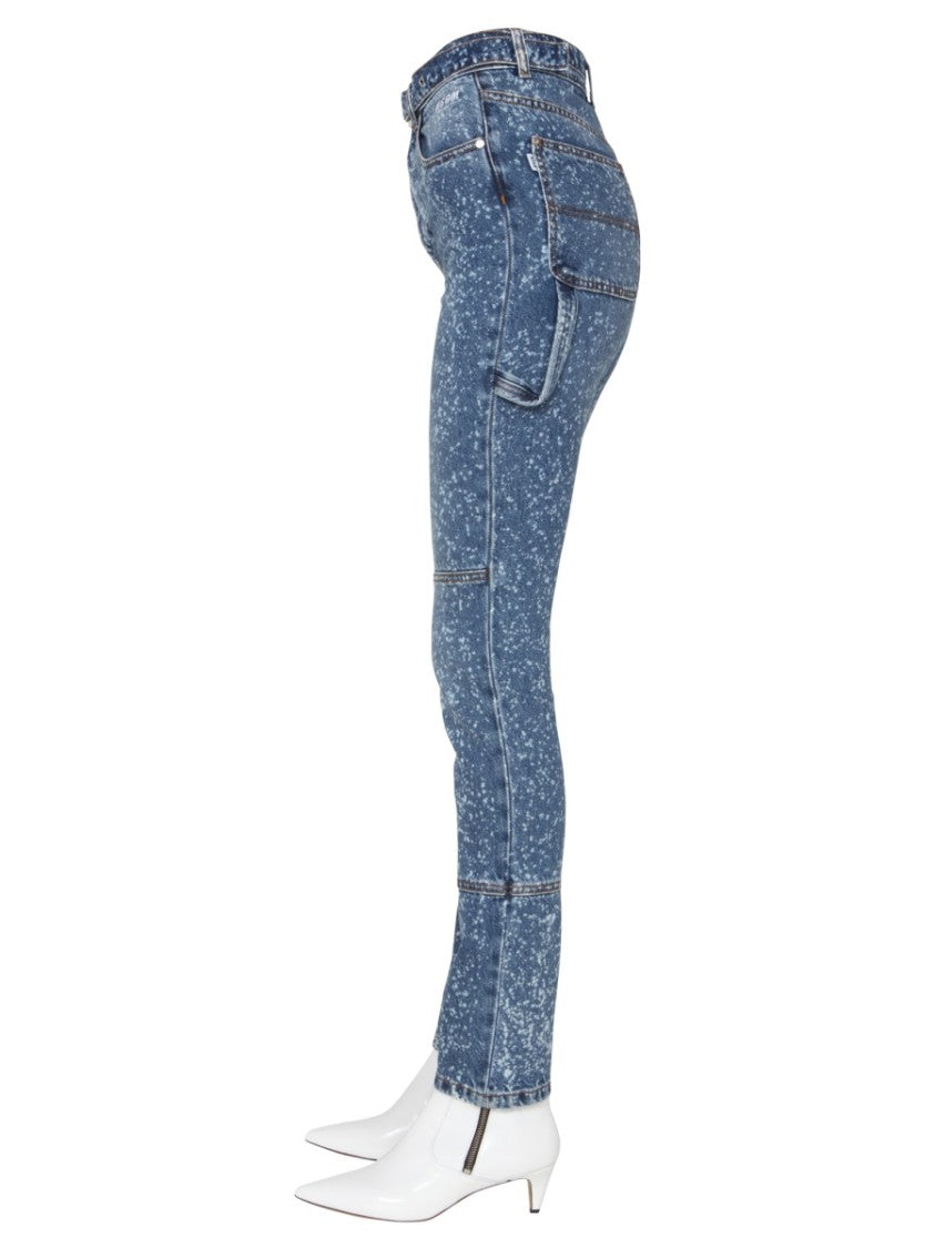 Msgm High-Waisted Skinny Fit Jeans