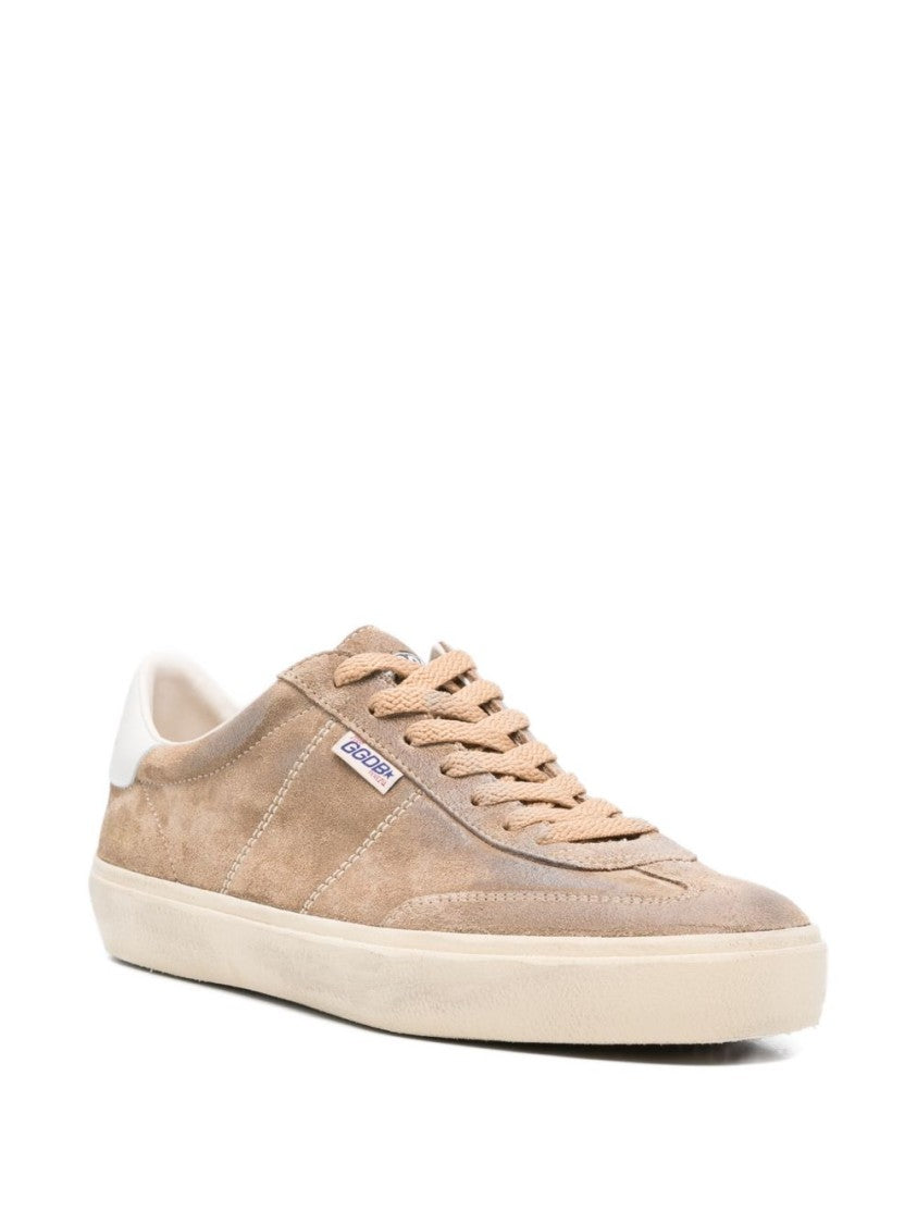 Golden Goose Taupe Soul-Star Sneakers Suede Sneakers
