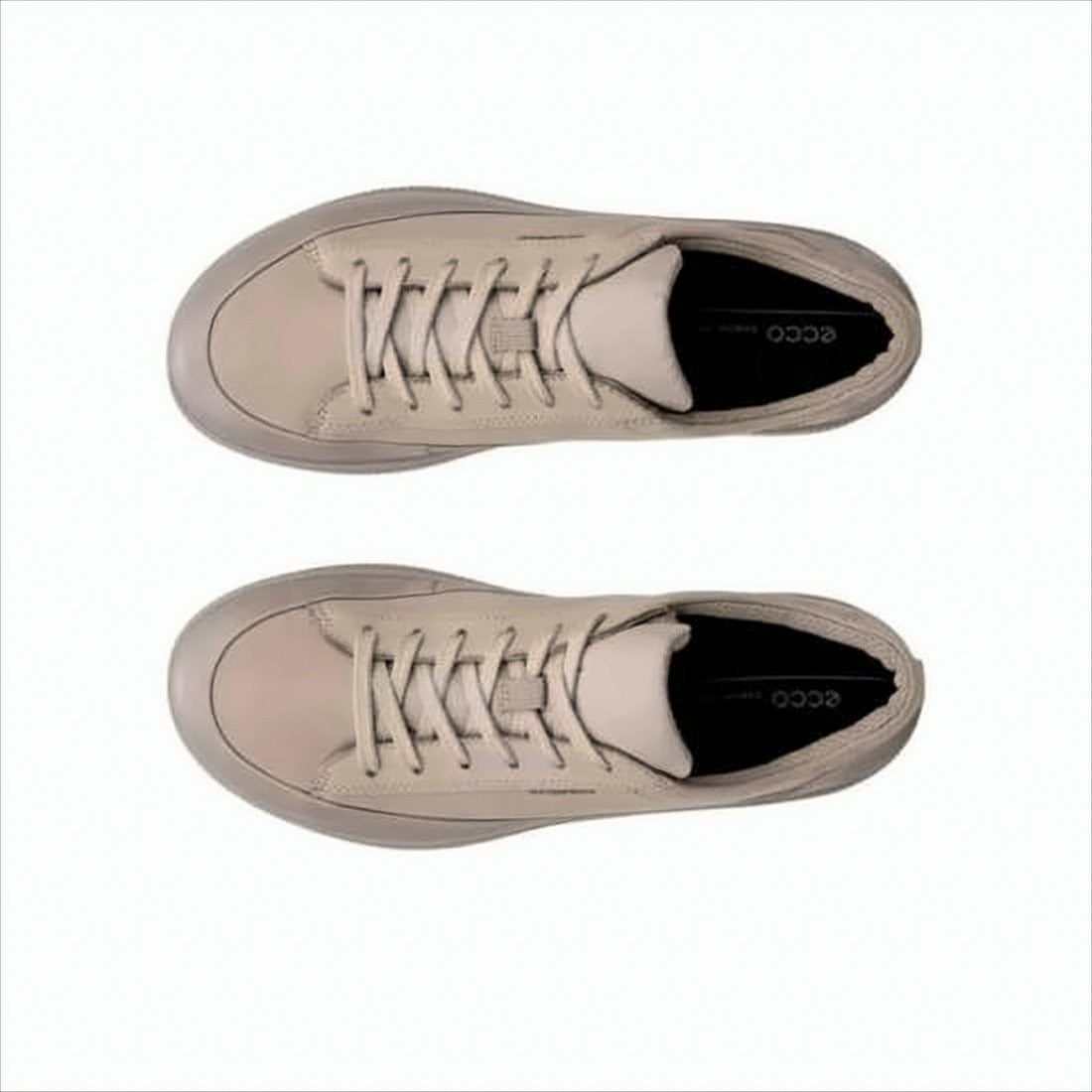 Ecco Minimalist Cowhide Leather Low-Top Sneakers