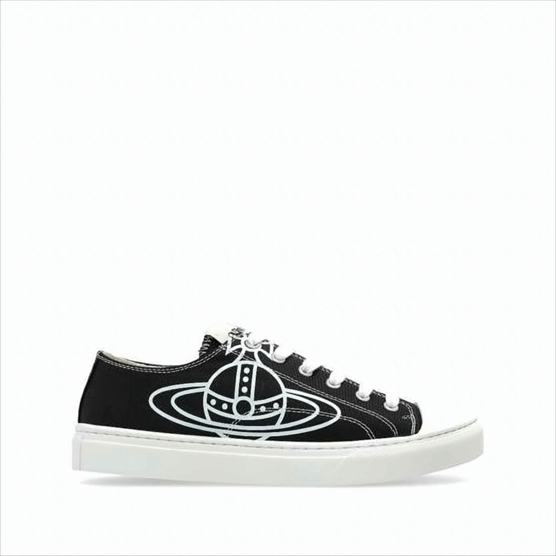 Vivienne Westwood Canvas Low-Top Sneakers With Graphic Emblem