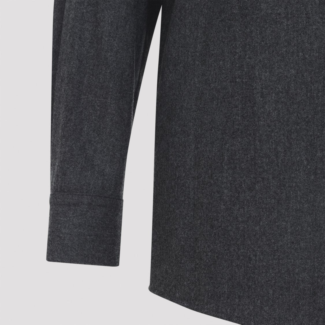 Khaite Auryn Grey Wool Shirt