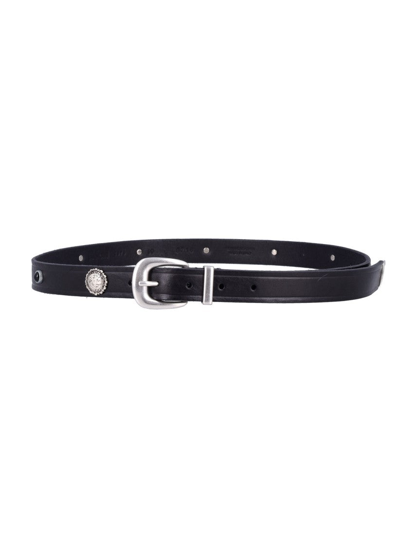 Mancini 1979 Black Leather Belt