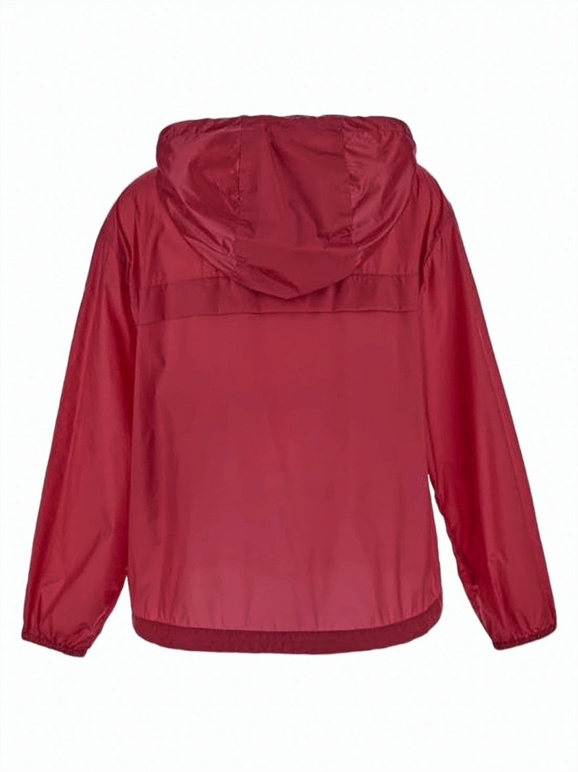 Moncler Casual Hooded Jacket With Reflective Trim And Front Zipper Closure