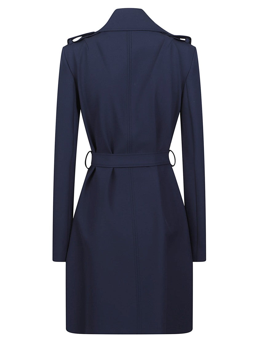 Patrizia Pepe Double Breasted Polyamide Trench Coat