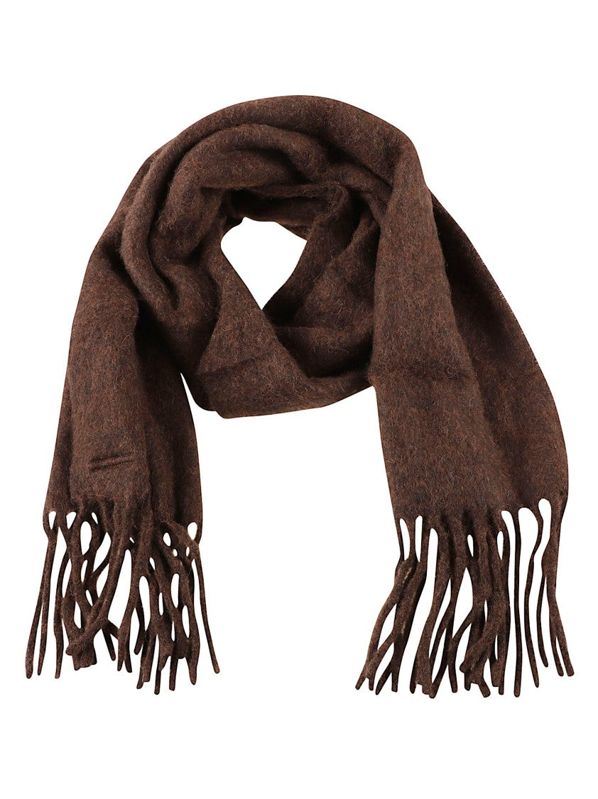 Golden Goose Luxurious Alpaca-Blend Scarf With Fringed Ends