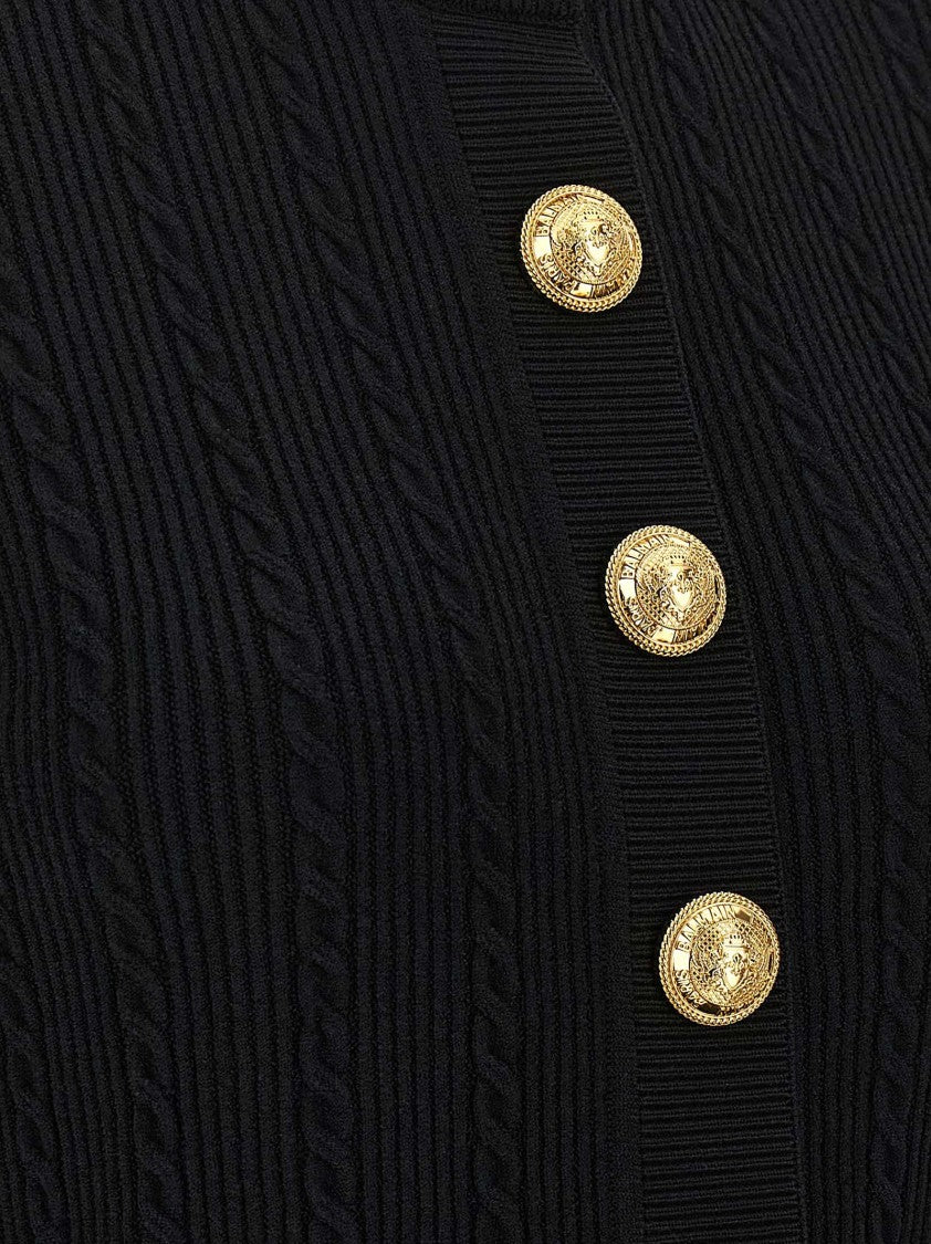 Balmain Short Sleeve Cardigan