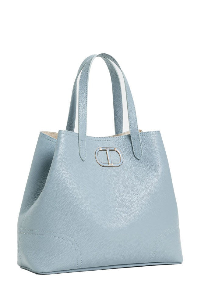 Twin-Set Blue Tear 'New York' Shopper Bag
