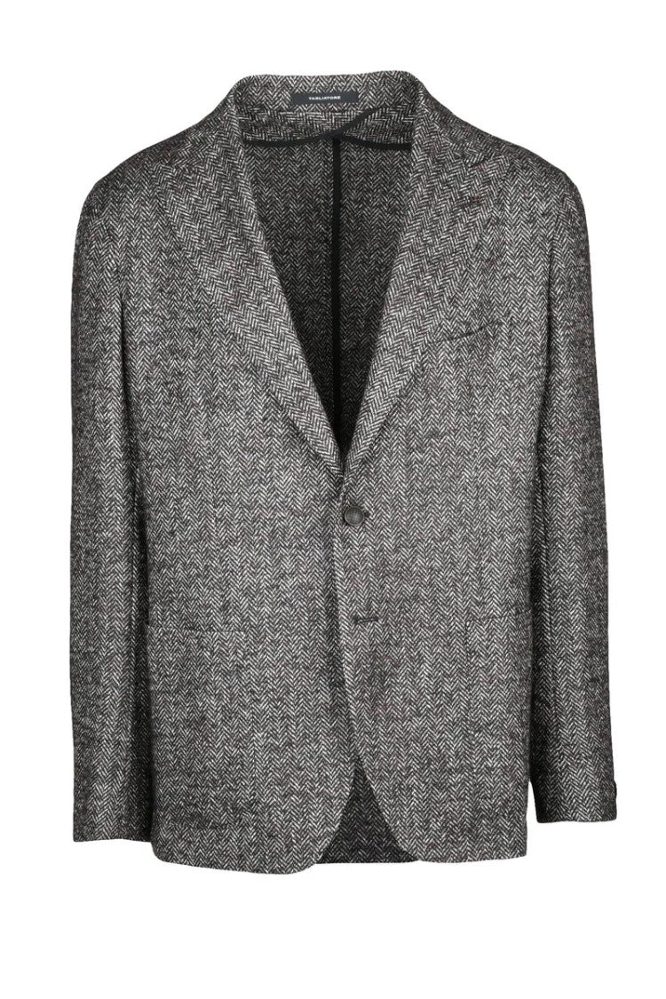 Tagliatore Wool/Alpaca Blazer Jacket - Brown/Black
