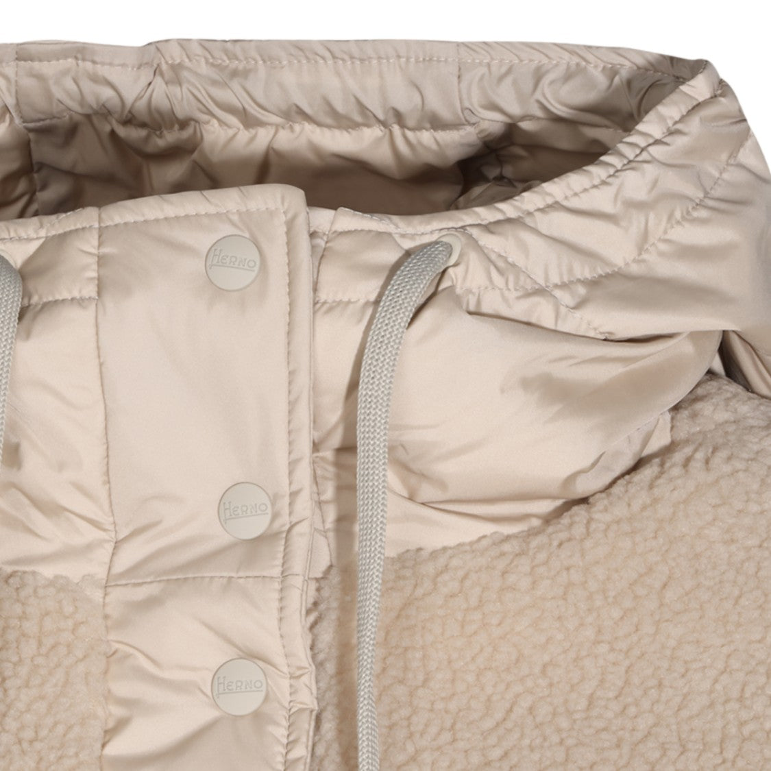 Herno Relaxed-Fit Quilted Coat With Textured Panels