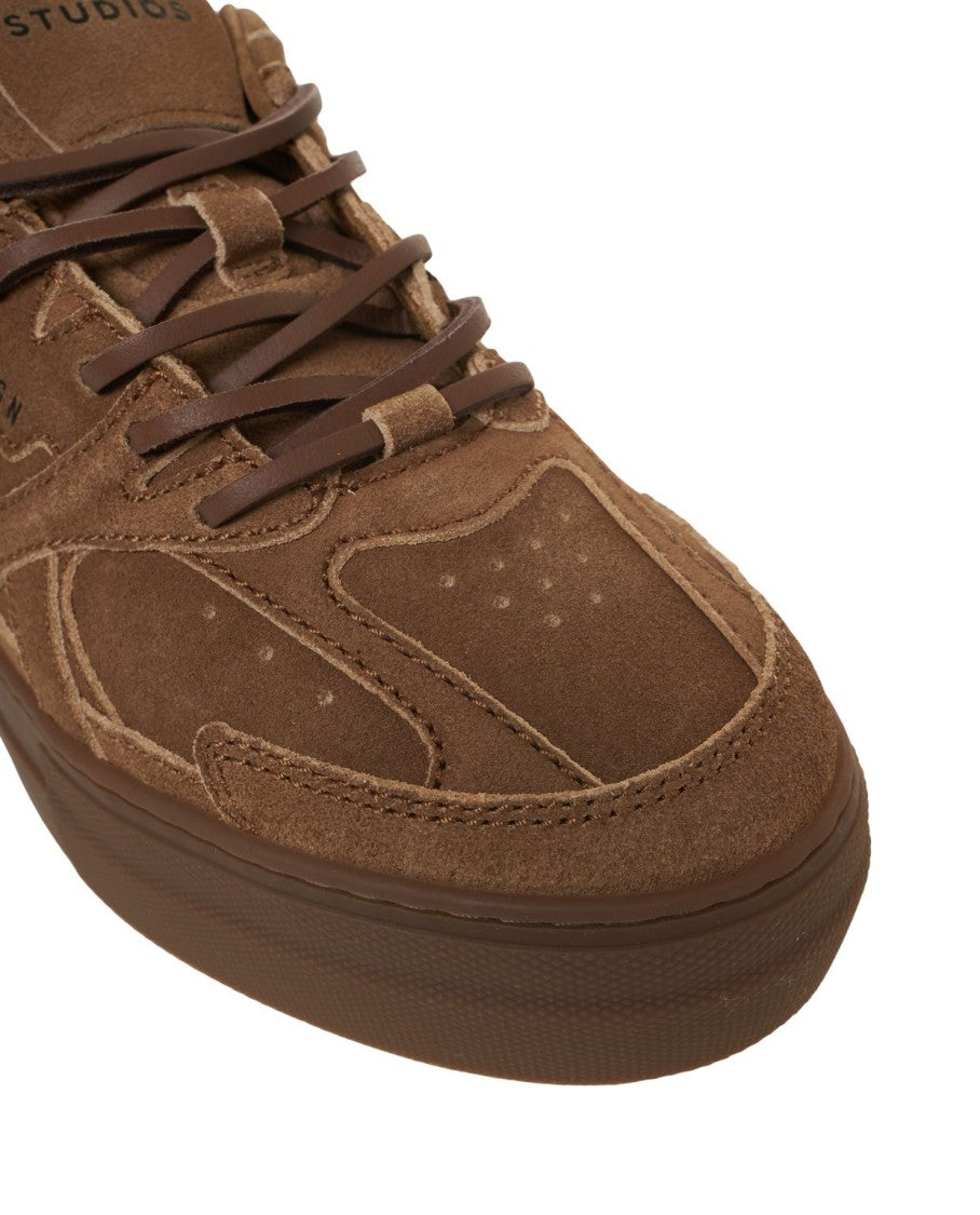 Copenaghen Suede Platform Sneakers With Lace-Up Closure