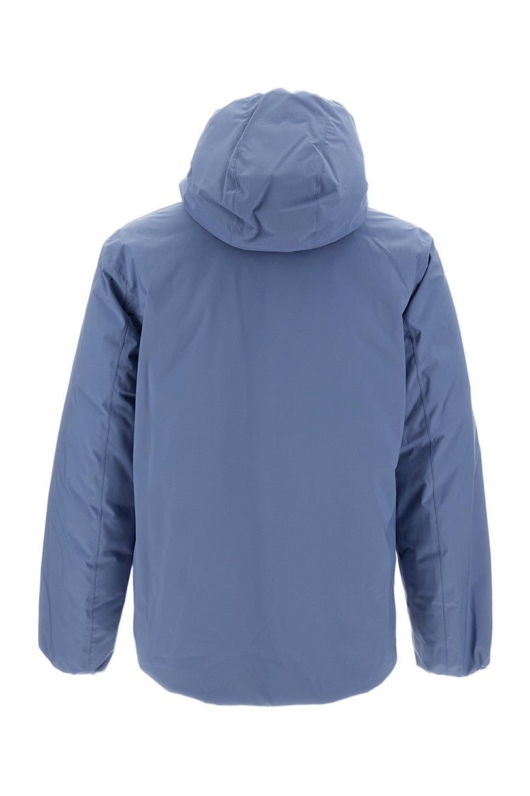 K-Way Light Blue Jack St Thermo Reversible Wool-Blend Jacket