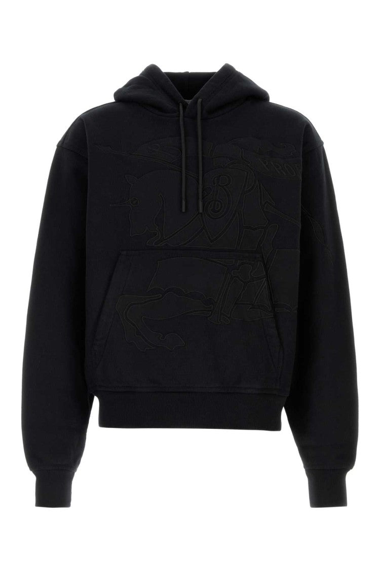 Burberry Black Cotton Blend Sweatshirt
