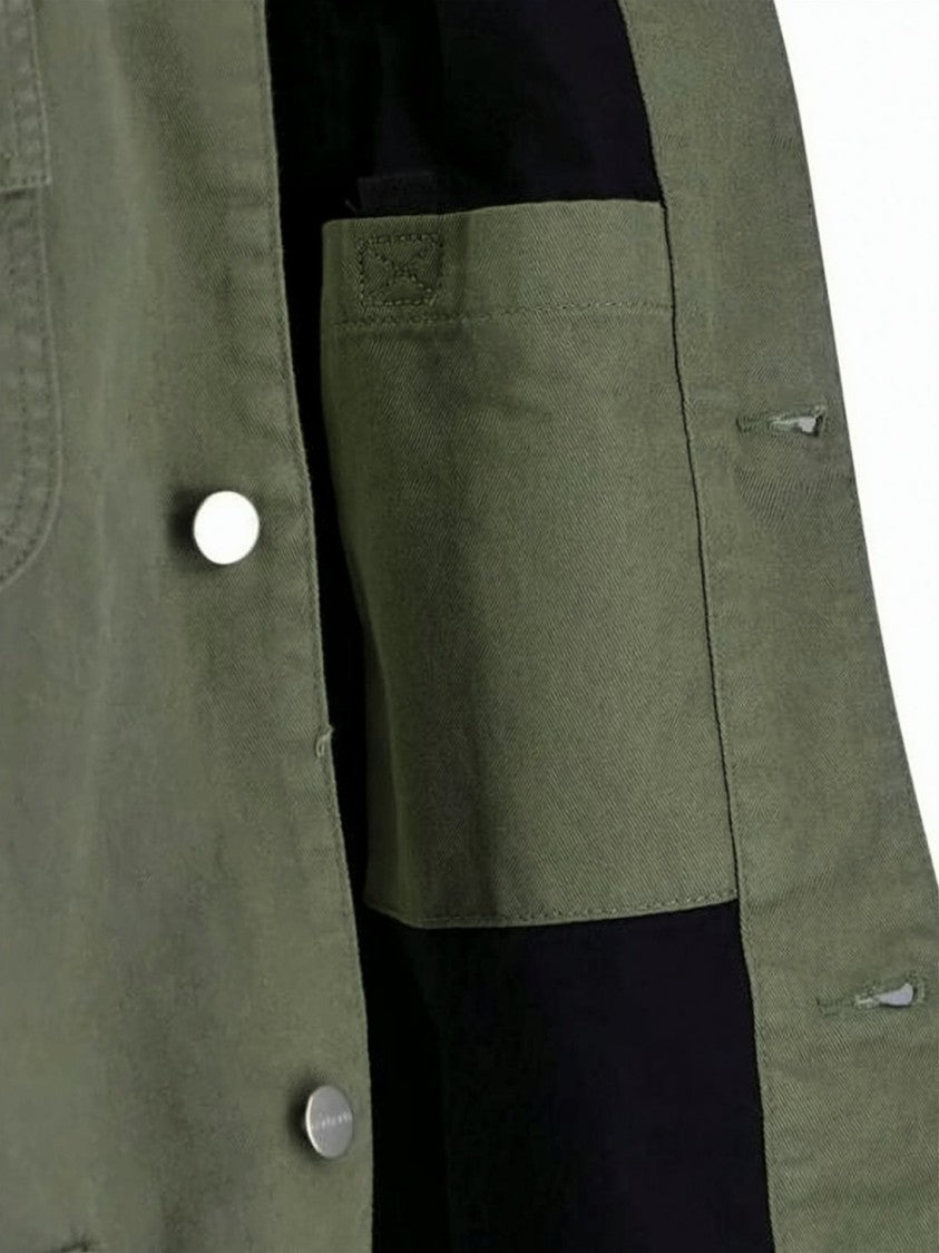 Carhartt Wip Boxy Cotton Jacket With Button-Up Front