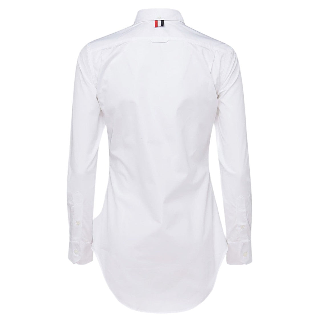 Thom Browne Pointed-Collar Chest Pocket Cotton Shirt