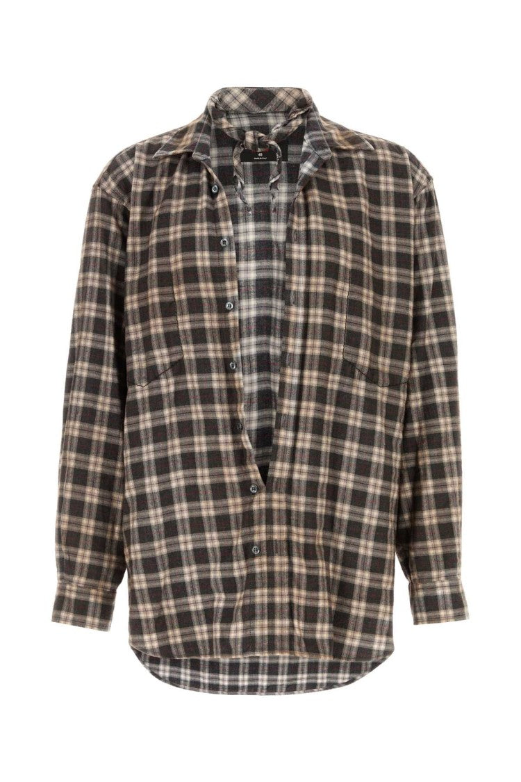Dsquared2 Embroidered Flannel Shirt