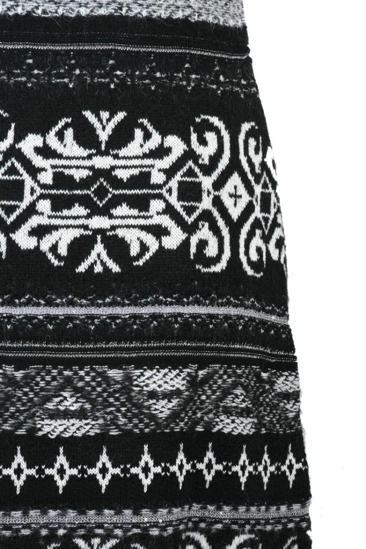 Akep Long Knit Dress Multimaterial