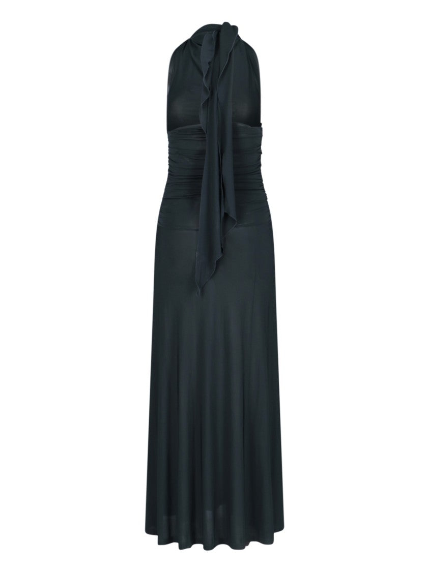 Paloma Wool Wool Halter Maxi Dress – Navy