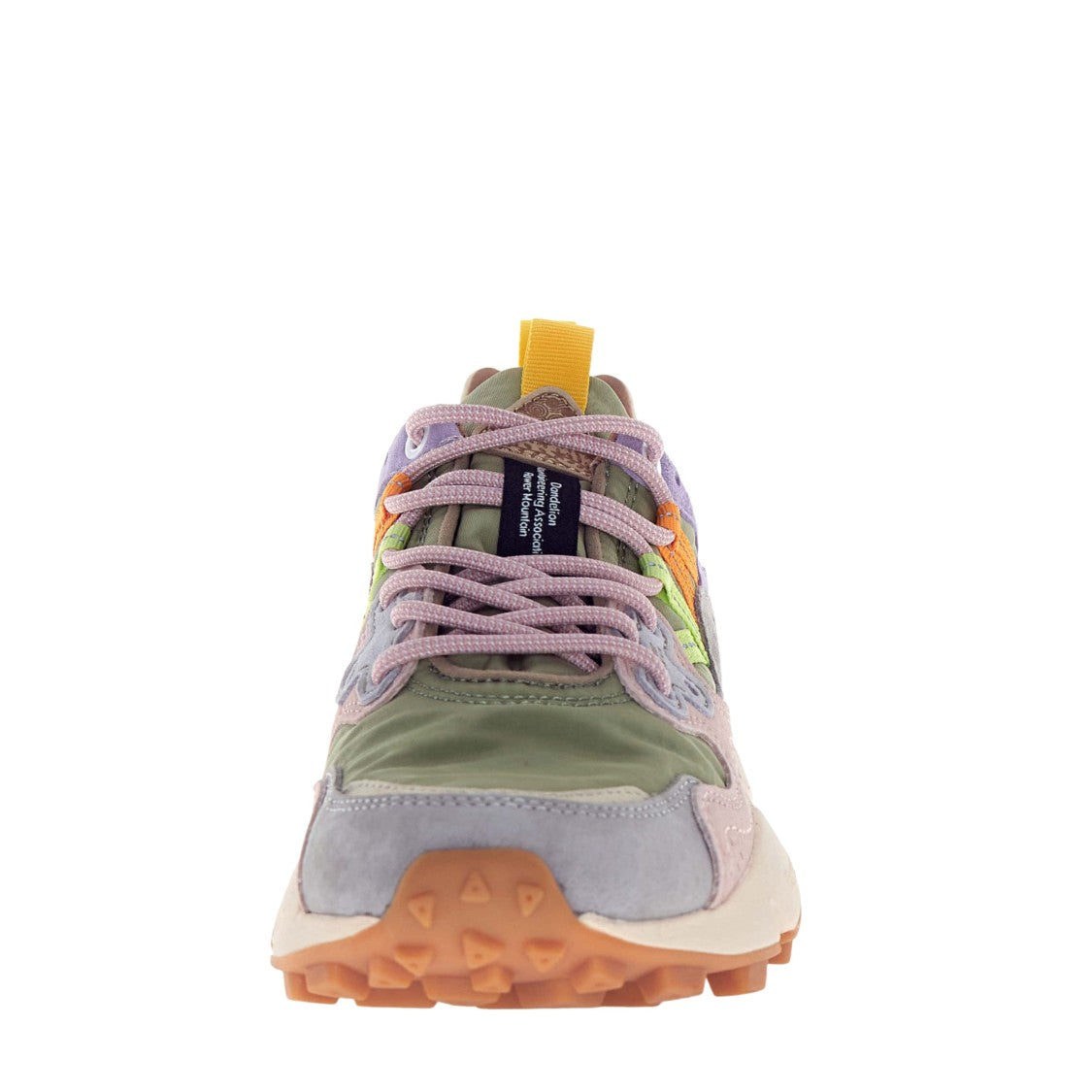 Flower Mountain Yamano 3 Sneaker In Light Gray And Sage Green